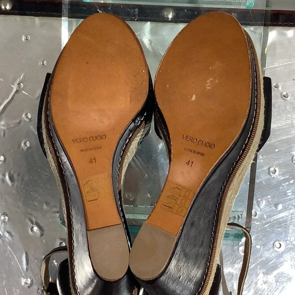 Paloma Barcelo’ Espadrille Vero Cuoio Wedge Sandals EU 41 / US 8 - 8.5